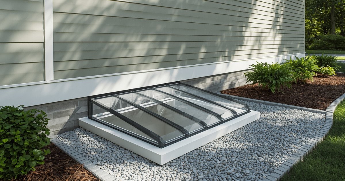 Residential Clear Polycarbonate Egress Dome Cover Raised