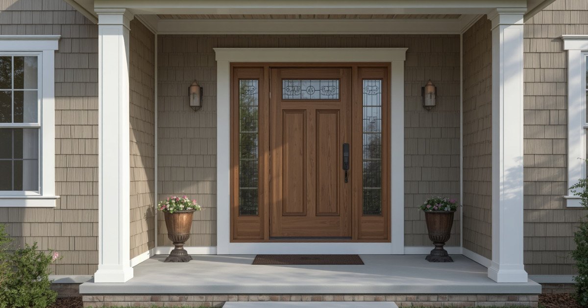 Upgraded Entry Door with Window Designs